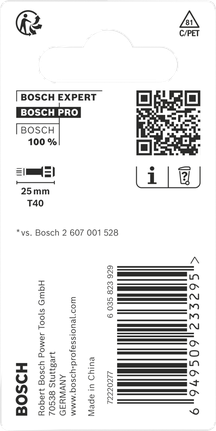 Puntas Bosch PRO Torx T40 de 25 mm.