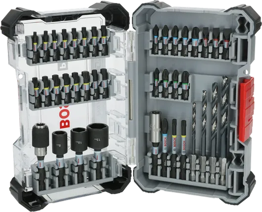Bosch PRO Impact Metal Set 40 piezas con brocas y puntas de destornillador.