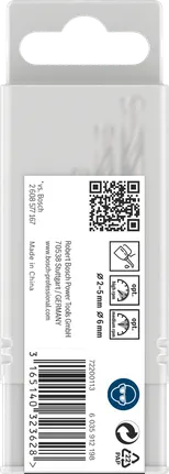 Juego de brocas helicoidales Bosch PRO Metal HSS-G, 5 unidades.