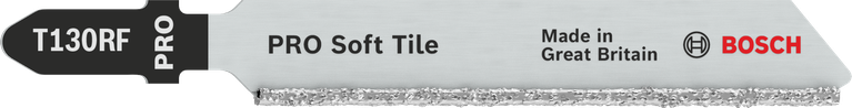 Hoja de sierra de calar Bosch PRO Soft Tile T130RF para cortar azulejos.