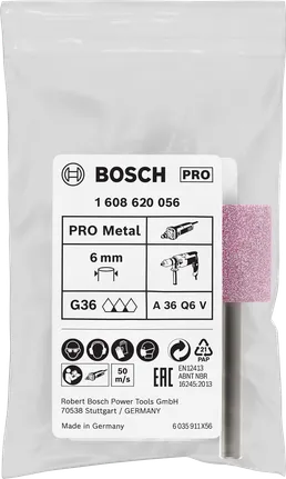 Juego de puntas cilíndricas Bosch PRO de acero, 20×25 mm, G60.