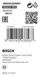 Anillo reductor Bosch 16 x 1,2 x 12,75 mm.
