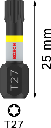 Punta de impacto Bosch PRO Torx T27 25 mm.