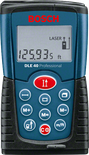 Medidor láser Bosch DLE 40 para medición de distancias.