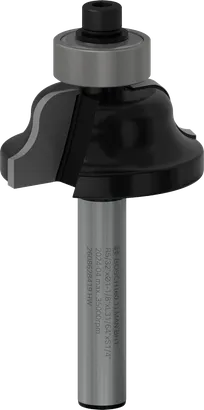 Broca para enrutador Bosch PRO Roman Ogee con vástago de 1/4 de pulgada.