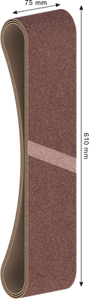 Banda lijadora Bosch PRO X440 75x610 mm G120 para madera.
