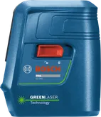 Herramienta de nivelación láser Bosch GLL3XG con láser verde.