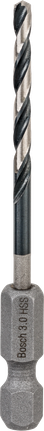 Broca helicoidal de impacto Bosch PRO Metal HSS-G de 3 mm.