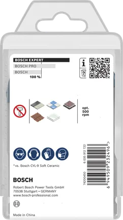 Juego de brocas de cerámica dura Bosch EXPERT HEX-9, 5 piezas.