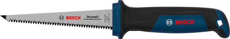 Sierra para paneles de yeso Bosch de 150 mm con 8 TPI para cortar.
