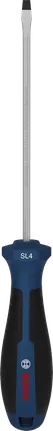 Destornillador Bosch SL 0,8 x 4,0 x 125 mm con mango ergonómico.