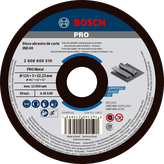 Disco de corte de metal Bosch PRO de 115 x 3 x 22,23 mm.