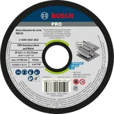 Disco de corte Bosch PRO para acero inoxidable y metal de 115 mm.
