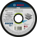 Disco de corte Bosch PRO para acero inoxidable y metal de 115 mm.