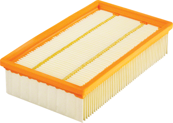 Filtro plisado rectangular Bosch para aspiradora en seco y húmedo.