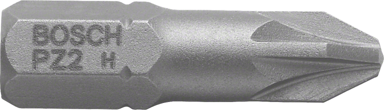 Punta de destornillador Bosch PZ2 para tornillos Pozidriv.