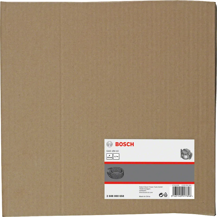 Manguera estándar para extractor de polvo Bosch de 3/8″.