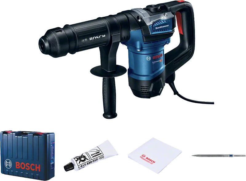 Martillo demoledor Bosch GSH 5 con maletín de transporte.