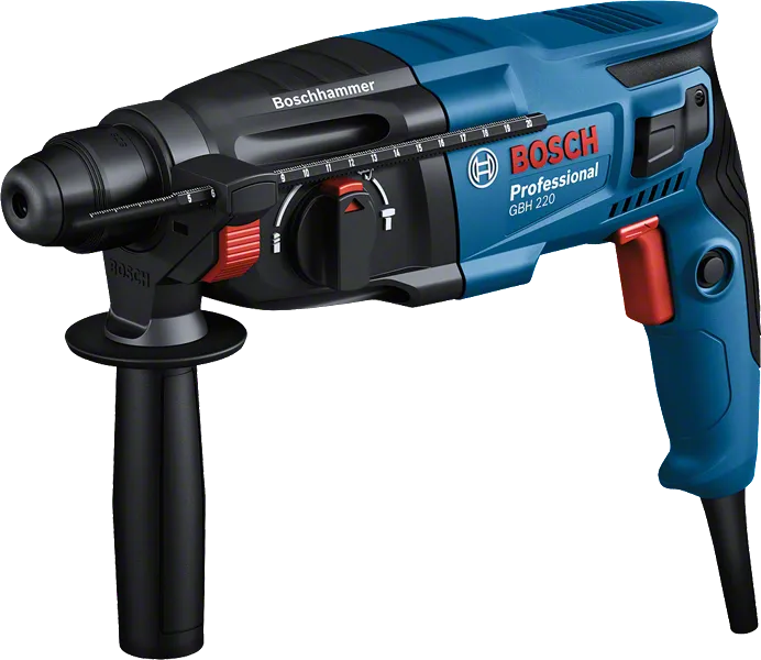 Martillo perforador Bosch GBH 220 con mango SDS plus.