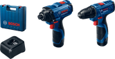 Kit combinado Bosch GSR 120-LI y GDR 120-LI con maletín.