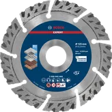 Disco de corte de diamante multimaterial Bosch EXPERT de 125 mm.