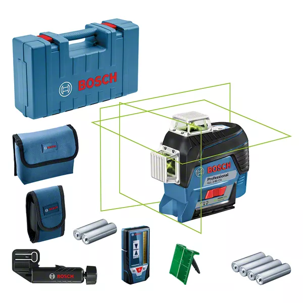 Bosch GLL 3-80 CG Professional Self Leveling Crossline Laser