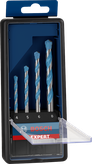 Juego de brocas Bosch EXPERT MultiConstruction CYL-9 de 4 piezas.
