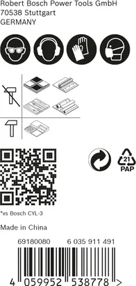 Juego de brocas Bosch EXPERT HEX-9 MultiConstruction 5/6/8 mm.