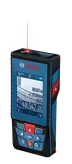 Medidor láser Bosch GLM 100-25 C con visualización digital de la distancia.