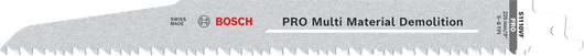 Hoja Bosch PRO Multi Material Demolition S1110VF, dentado Vario.