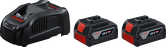Kit de inicio Bosch GAL 1880 CV con 2 baterías de 18 V 4,0 Ah.