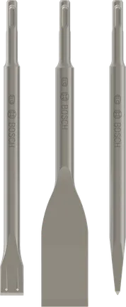 Juego de cinceles Bosch PRO SDS plus-5C, 3 piezas para demolición.