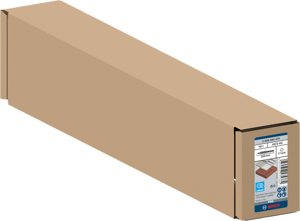 Cincel puntiagudo Bosch PRO HEX-4C 17 mm 10 uds.