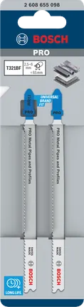 Hojas de sierra de calar Bosch PRO T321BF 132 mm 2 uds.