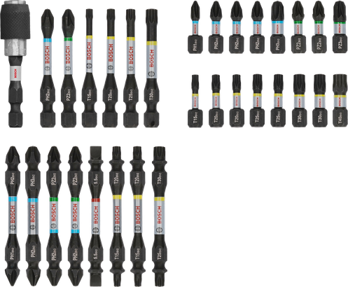 Juego de puntas de destornillador de impacto Bosch PRO, 31 piezas.