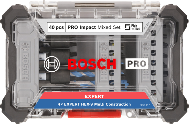 Bosch PRO Juego mixto de impacto 40 piezas.