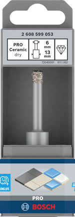 Broca seca cerámica Bosch PRO 6×33×13 mm.