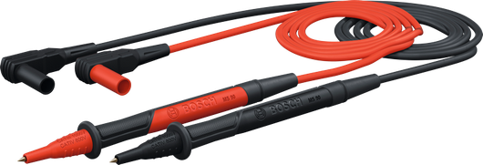 Cables de prueba Bosch MS 90 para medición eléctrica.