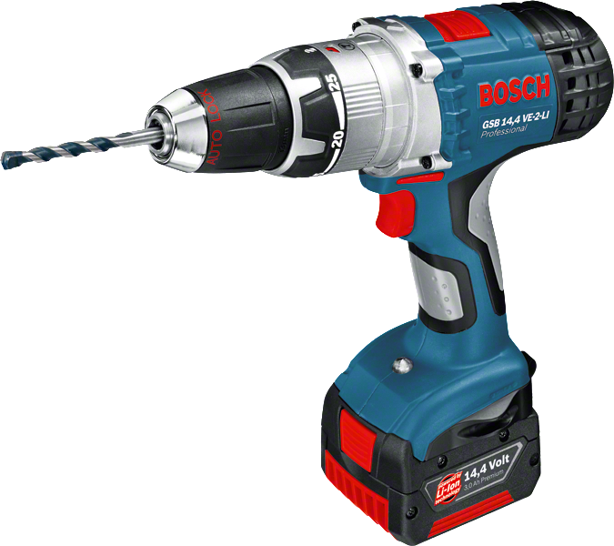 Taladro combinado inalámbrico Bosch GSB 14,4 VE-2-LI.