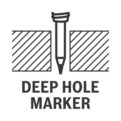 Lápiz marcador de agujeros profundos