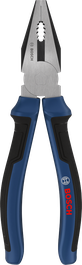 Alicates universales Bosch de 180 mm con mangos multicomponente.
