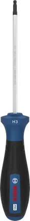 Destornillador Bosch PRO H3 x 100 mm con mango ergonómico.