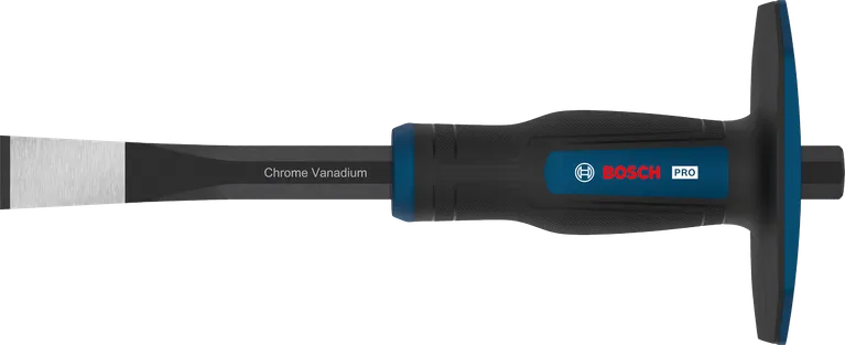 Cincel plano para mampostería Bosch PRO con mango de cromo vanadio.