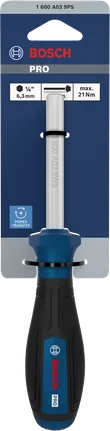 Destornillador de punta Bosch PRO con eje de 1/4 de pulgada.