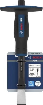Cincel plano para mampostería Bosch PRO de 250 mm, cromo vanadio.