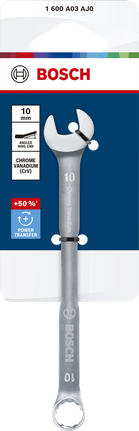 Llave combinada Bosch de 10 mm, cromo vanadio.