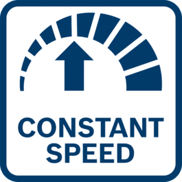 Los mejores resultados con velocidad constante gracias a la regulación electrónica de la velocidad, incluso durante la carga
