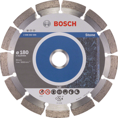 Bosch Standard for Stone diamond cutting disc 180mm.