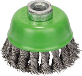 Heavy for Inox Wire Cup Brush, Knotted Wire