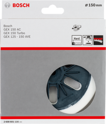 Bosch 150 mm hard sanding pad.